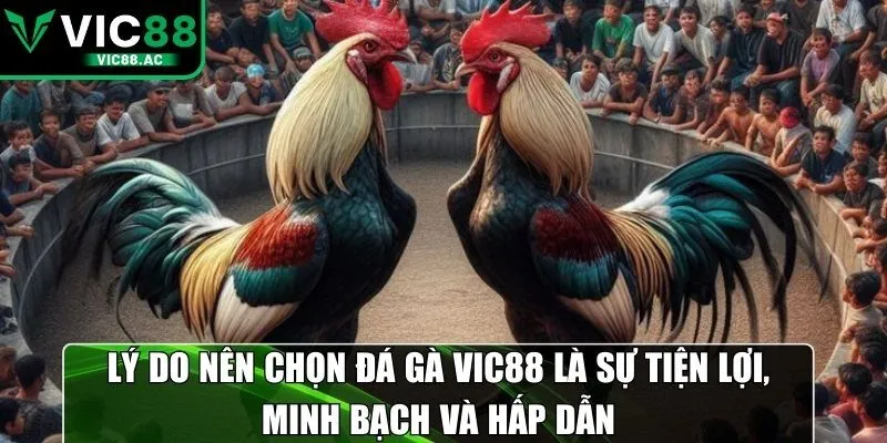 Lý do nên chọn đá gà VIC88 là sự tiện lợi, minh bạch và hấp dẫn