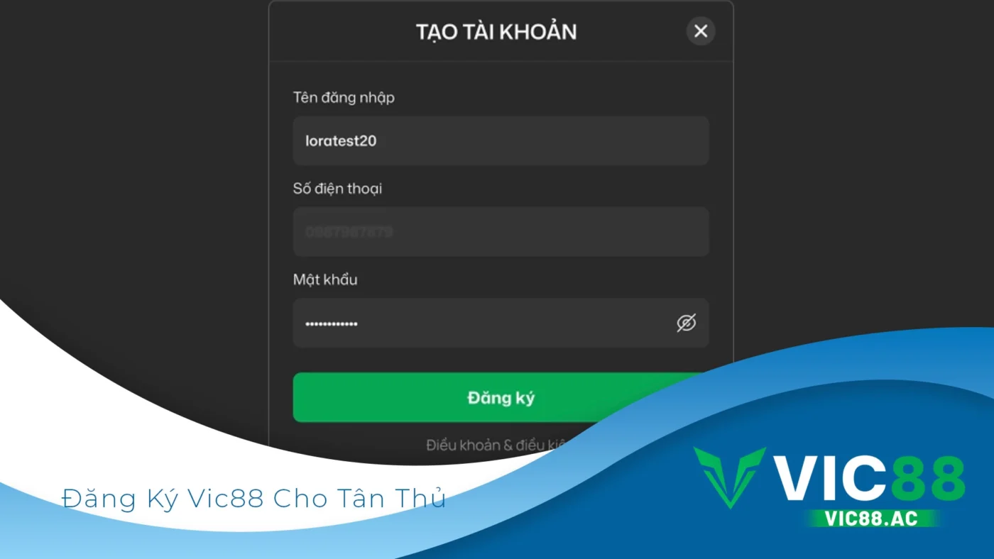 Đăng ký vic88 - bước đầu để tham gia cá cược tại nhà cái